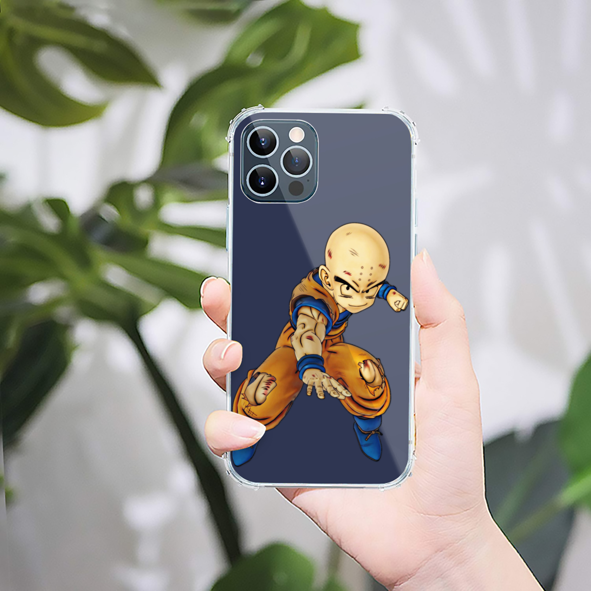 （画像用） ドラゴンボール クリリン DRAGON BALL krillin 【iPhone 12シリーズ対応】透明スマホケース（クリアソフトケース）